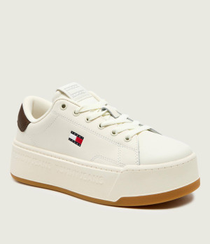 Tommy Jeans Skórzane sneakersy Script