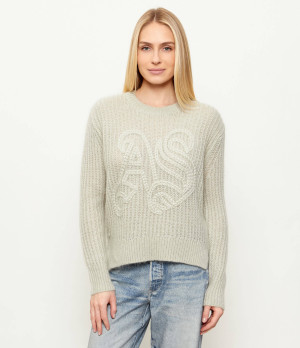 AllSaints Wełniany sweter CHAIN | Loose fit