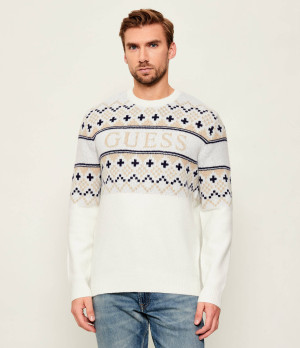 GUESS Sweter | Regular Fit | z dodatkiem wełny