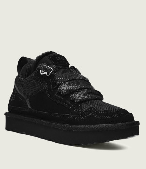 UGG Skórzane sneakersy LOWMEL | z dodatkiem wełny | shearling