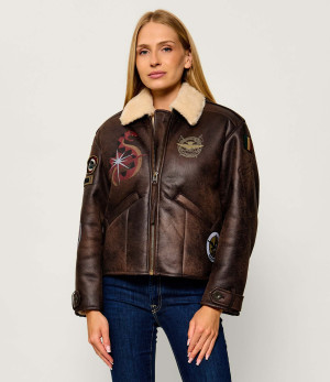 Aeronautica Militare Ocieplana kurtka | Regular Fit | shearling
