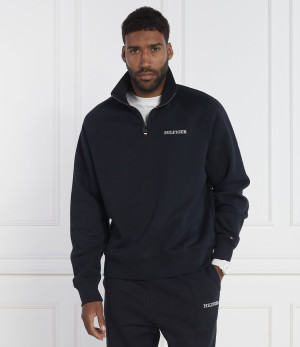 Tommy Hilfiger Bluza MONOTYPE EMBRO HALF ZIP | Regular Fit
