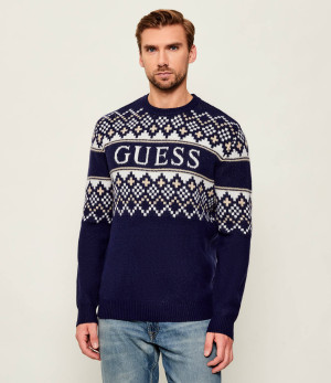GUESS Sweter | Regular Fit | z dodatkiem wełny