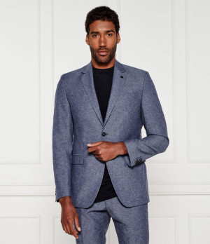 Karl Lagerfeld Marynarka CLEVER | Regular Fit | z dodatkiem lnu