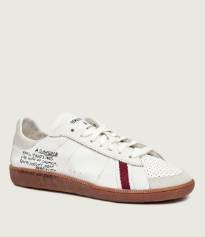 Patrizia Pepe Skórzane sneakersy Skin | zamsz