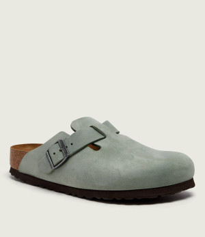 Birkenstock Skórzane mule Boston Bs | narrow fit