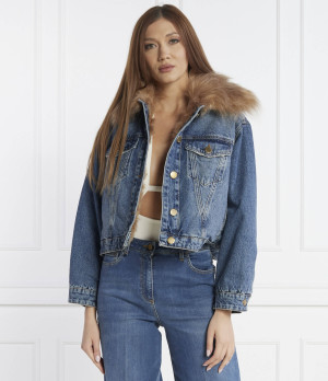 Pinko Ocieplana kurtka jeansowa | Regular Fit