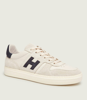 Hogan Skórzane sneakersy Allacciato H Banda | zamsz