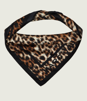 Marc Jacobs Jedwabna chusta Leopard