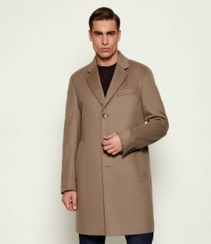 BOSS BLACK Wełniany płaszcz H-Hyde-254 | z dodatkiem kaszmiru