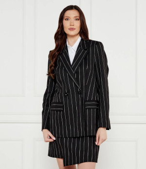Marc Cain Marynarka | Fitted fit | z dodatkiem lnu