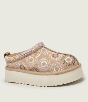 UGG Ocieplane mule W TAZZ SUN | zamsz | z dodatkiem wełny
