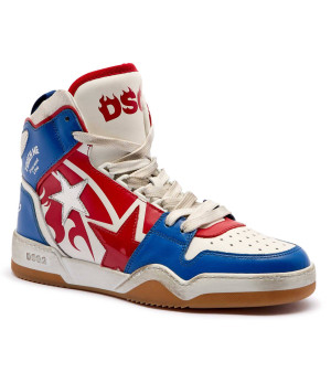 Dsquared2 Skórzane sneakersy