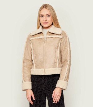 Guess Jeans Kożuch GJ FAUX | Cropped Fit | shearling