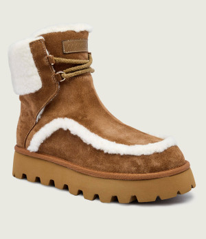 Marc Cain Śniegowce shearling | zamsz