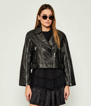 AllSaints Skórzana ramoneska MASONE | Relaxed fit
