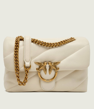 Pinko Skórzana torebka na ramię LOVE CLASSIC PUFF