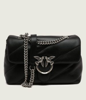 Pinko Skórzana torebka na ramię LOVE CLASSIC PUFF