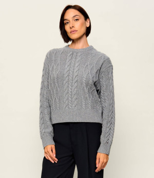 Tommy Hilfiger Sweter | Loose fit | z dodatkiem jedwabiu i wełny