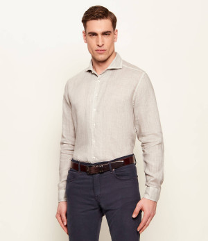 Gran Sasso Lniana koszula | Regular Fit