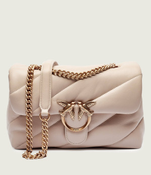 Pinko Skórzana torebka na ramię Love Classic Puff