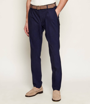Eleventy Wełniane spodnie MILANO | Regular Fit