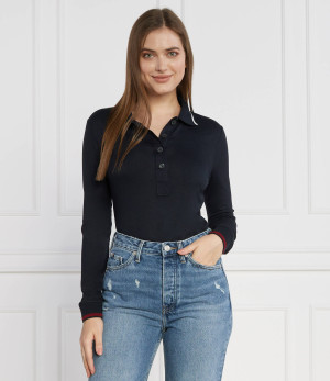 Tommy Hilfiger Polo SPLIT GLOBAL STR LS | Slim Fit