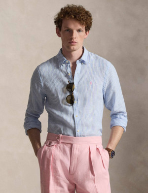POLO RALPH LAUREN Lniana koszula | Slim Fit