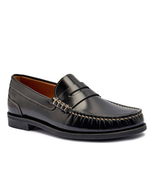 BOSS BLACK Skórzane loafersy Lycia_Mocc_BOCS