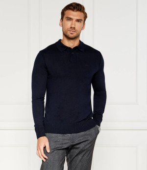 BOSS ORANGE Wełniane polo Avac | Slim Fit