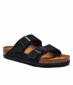 Birkenstock Klapki Arizona LEVE | zamsz | regular fit