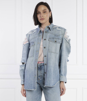DONDUP - made in Italy Jeansowa koszula | Oversize fit