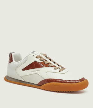 Calvin Klein Skórzane sneakersy Kayla | zamsz