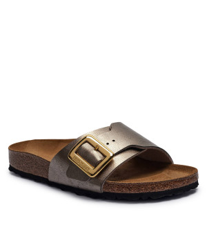 Birkenstock Klapki Catalina CB BF | narrow fit | z dodatkiem skóry