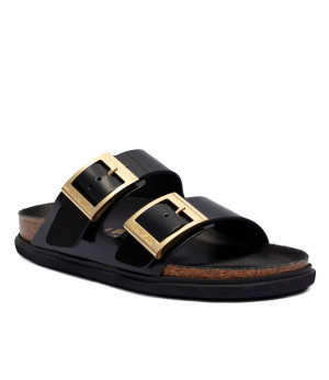 Birkenstock Skórzane klapki Arizona Droplet Buckle | narrow fit