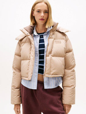 Tommy Jeans Puchowa kurtka ALASKA GRID | Cropped Fit