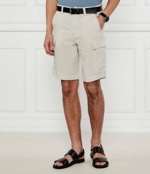 BOSS ORANGE Lniane szorty Sisla-9-Cargo | Relaxed fit