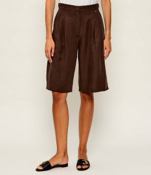 Liu Jo Bermudy | Loose fit | z dodatkiem lnu