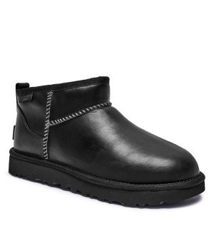 UGG Skórzane śniegowce Classic Ultra Mini | z dodatkiem wełny