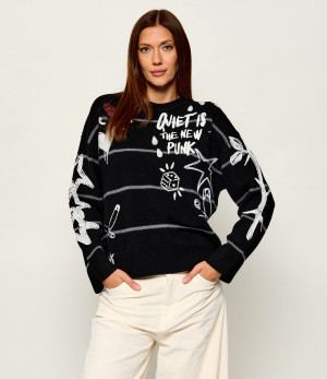 Pinko Wełniany sweter Nuova Andros | Loose fit