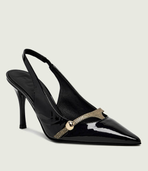 Furla Skórzane szpilki FURLA SFERA SLINGBACK T.90