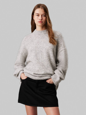 Calvin Klein Jeans Sweter | Loose fit | z dodatkiem wełny