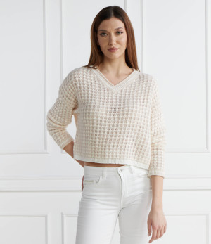 Marc Cain Sweter | Regular Fit | z dodatkiem wełny