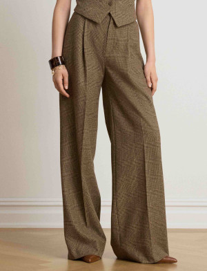 LAUREN RALPH LAUREN Wełniane spodnie | Relaxed fit