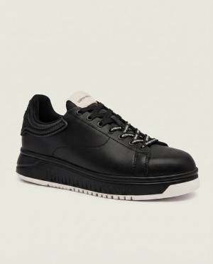 Emporio Armani Skórzane sneakersy