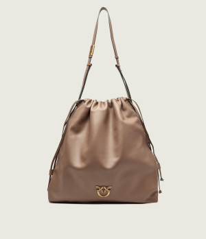 Pinko Skórzany worek SLOUCHY EXTRA