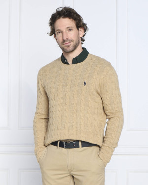 POLO RALPH LAUREN Wełniany sweter | Slim Fit | z dodatkiem kaszmiru
