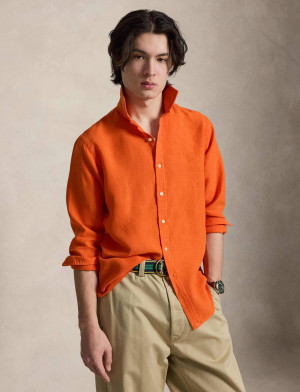 POLO RALPH LAUREN Lniana koszula | Custom fit