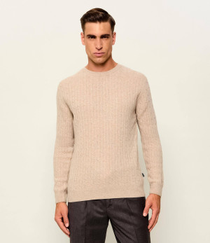 Sand Copenhagen Sweter Iq | Regular Fit | z dodatkiem wełny i kaszmiru