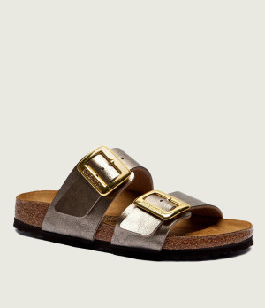 Birkenstock Klapki Sydney CB | narrow fit | z dodatkiem skóry